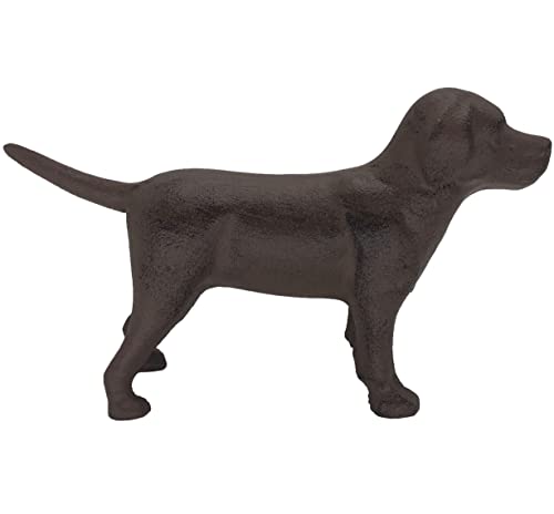 First Of A Kind Cast Iron Labrador Dog Statues, Vintage, Antique Tabletop Cute Labrador Figurine Collectible Gifts In Brown, Decorative Cast Iron Lab Doggie Decor Figurines #TOP3