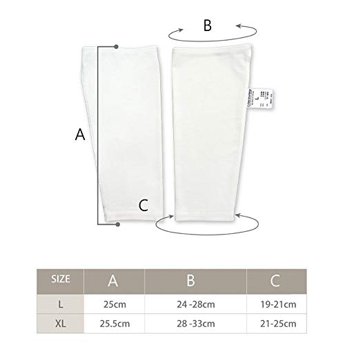 Edenswear Zinc-Infused Elbow Sleeve for Adults with Eczema (L)