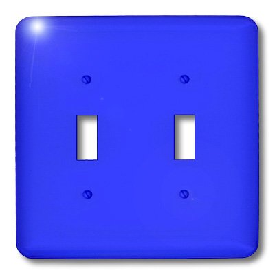 Interruptor doble azul 3dRose lsp_39307_2 para salones modernos y despachos 3