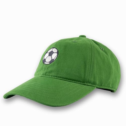 Ball-Brand Classic Soccerball Cap Adjustable One Size Fits Most (Forest Green)