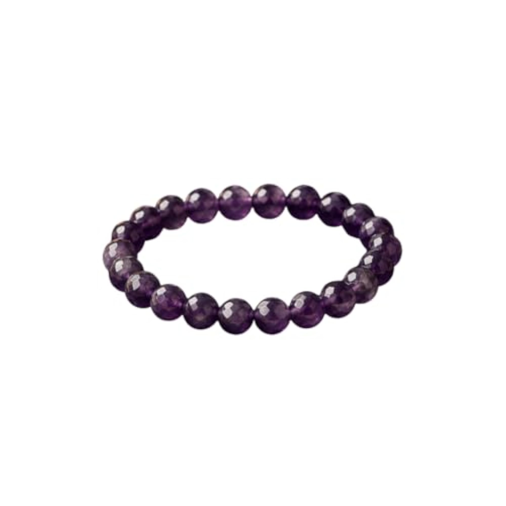 Unisex Natural Gemstone Stretch Beaded Bracelet, Healing Crystal