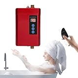Calentador de agua electrónico de 5 L, con protección contra sobretemperatura y visualización de temperatura hasta 55 ℃ para cocinas