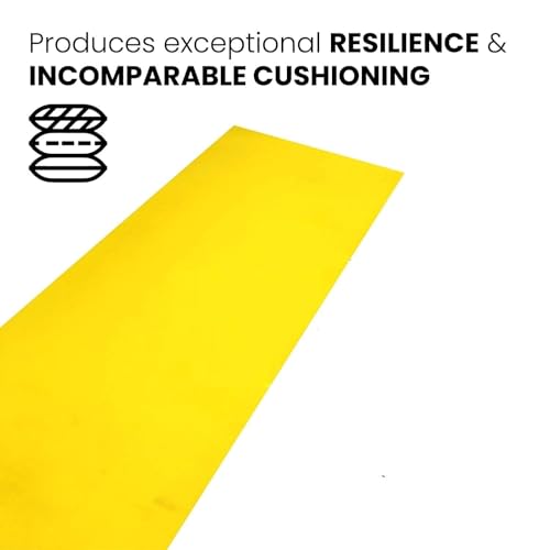 Image of Eco-Friendly Non-Slip Yoga Mat 4mm - Anti-Skid Exercise Mat for Home, Gym, Outdoor Workouts | Meditation, Yoga Asanas, Fitness | Yoga Mat for Men, Women & Kids - Multicolor ( Color may vary as per availability ) (Yellow, 4 mm)