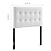 Modway Emily Twin Biscuit Tufted Performance Velvet Headboard, White