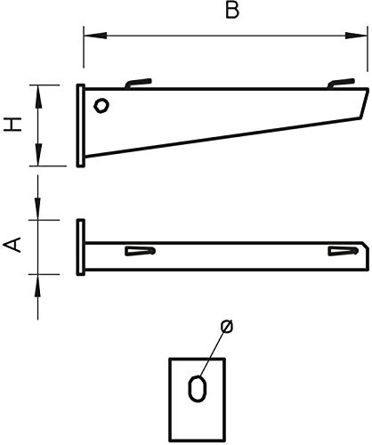 Obo -bettermann - Kątownik ścienny/profil awg 15 110 mm va gaz butan