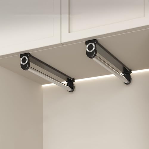 Barre télescopique de placard réglable et cintre gain de place - 4