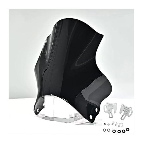 HOLOMKMGYT Hornet CB400 CB600 CB750 CB900 CB919 CB250用 オートバイ用 ウインドシールド ラウンドライト ストリートバイク用 ウインドスクリーン バイク用 スクリーン(High-Quality Black