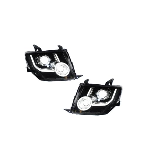 LCBDAHAJ Car Front Lamps Compatible For Mitsubishi Pajero V93 V97 2009-2021 LED Auto Headlights Assembly Upgrade Dynamic Projector Lens Accessories