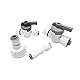 Qrity 1 Stück Wasser Schnellkupplung Adapter, 1/4 RO Wasser Gerade Rohrfitting auf 3/4 Weiblich, Doppelsiegel, Schnellanschluss für Wasserfilter