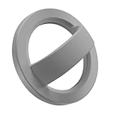 Magnetic Silicone Comfy Ring Grip Phone Holder, Loop Grip Phone Holder,Strong Grip,Comfortable,Easy to Install and Remove,Compatible with Magsafe for iPhone 16/15/14/13/12 Series (Grey)