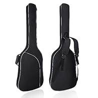 STURDY AND DURABLE: Made of durable, scratch-resistant fabric with sturdy double zippers and non-slip rubber pads on the bottom to prevent the fabric from fraying. Soft padded gig bag for electric bass guitar prevents dust, water and dirt from gettin...