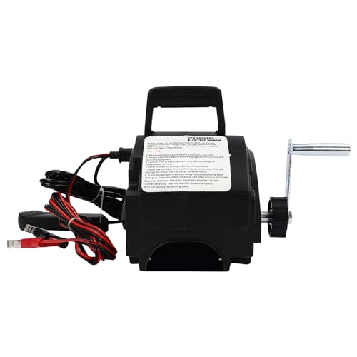 Winch eléctrico 12V con control alámbrico y manual 6000 lbs miniatura 2
