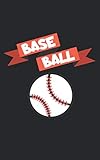 Baseball: Notizbuch mit Baseball Design und Spruch in Liniert. Für Notizen, Skizzen, Zeichnungen oder als Geschenk. Geeignet für Sport oder auf dem Feld.