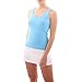 Sportkind Mädchen & Damen Tennis, Fitness, Running Tanktop, atmungsaktiv, UV-Schutz UPF 50+, hellblau, Gr. 146
