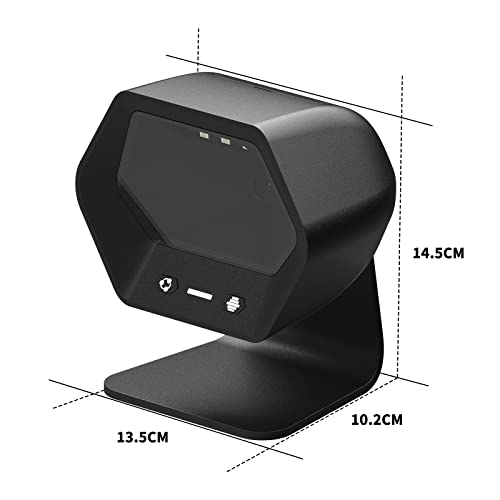 NETUM 1D 2D QR Präsentationsscanner mit USB-Barcodescanner, Omnidirektional, kabelgebunden, für Mobile Bewirtschaftung Computer, Bildschirm-Scan-Unterstützung PDF417, Securpharm Code (Data Matrix)