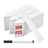 Beerlove 300 Pcs 4 Inch Small Plastic Plant Labels. These Waterproof and Durable White Plant Markers are Essential for Outdoor Plants. Perfect for Easy Identification and Organization in Your Garden