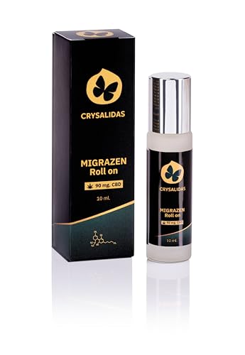 Bálsamo en Roll On alivio migrañas y Cefaleas. Con aceites esenciales y 90 mg. de CBD (10 ml.)