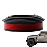 Flares Radlaufleisten Kotflügel VerbreiterungenFender Aus Gummi, 3.5/4.5/5.5cm X150cm, Flexible Selbstklebende Kotflügelzierleiste Radlaufverkleidung(1.5m, Schwarz)