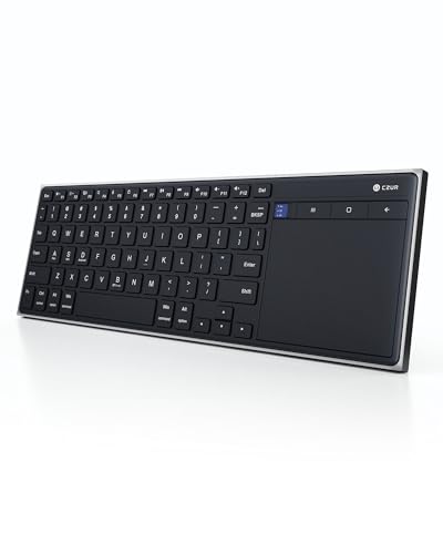 CZUR K5S Bluetooth Keyboard with Touchpad, Wireless & Wired...