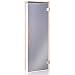 Produktbild De Luxe Saunatür 70 x 190 | Glasfarbe: Grau | Rahmen: Espe