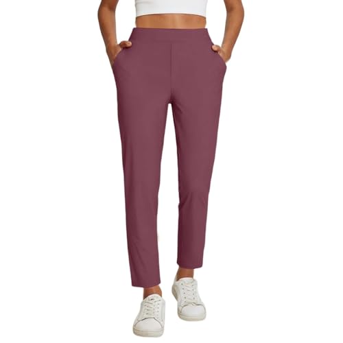 Pantalon de jogging d'été aéré à taille haute élastique