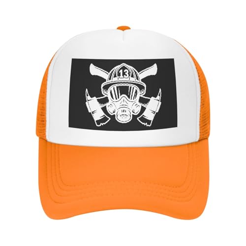 Firefighter Logo Trucker Hat Snapback Mesh Baseball Cap Unisex2