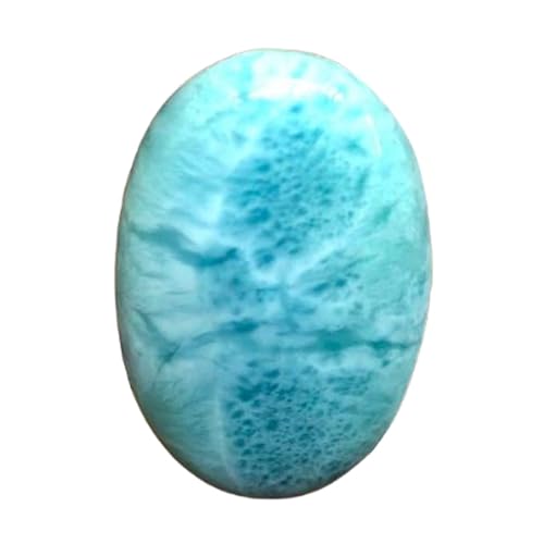 Cabochon en larimar naturel ovale 28x19mm pour création de bijoux DIY