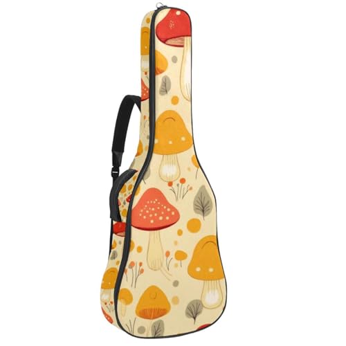 Housse guitare étanche pour transporter votre instrument à motif champignon