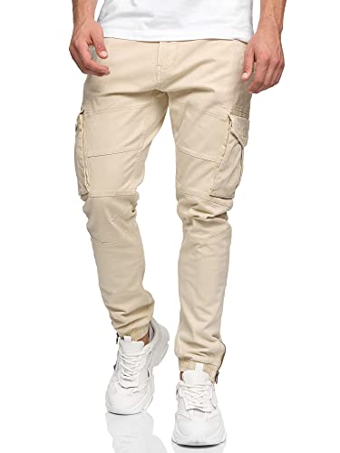Indicode Herren Alex Cargohose aus Baumwolle mit 6 Taschen | Cargo Chino...
