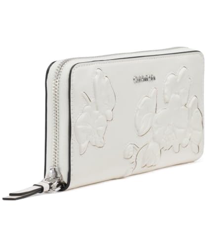 Image of Calvin Klein Women's Key Item Saffiano Continental Zip Around Wallet With Wristlet Strap