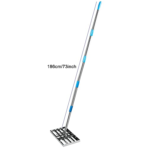 Grabie do wyrównywania trawników golfowych. Łatwe wyrównywanie powierzchni gruntu za pomocą stalowych grabi do podkaszarek do trawy i trawników.