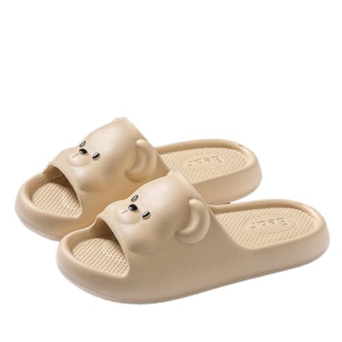 Cute Kawaii Multi Colored Bear Pillow Slipper Cloud Slides Non-Slip Summer Slipper