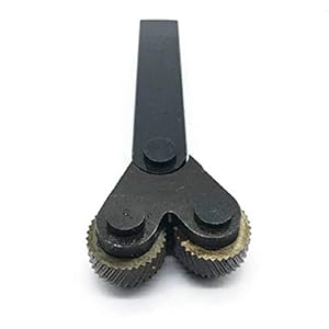 Knurling-tools Dual Wheel Opruwen 0.4mm Wheel Lineair Pitch Opruwen In draaibank Opruwen Tool ribbel for draaibank…