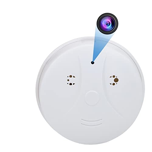 Detector de humo inalámbrico con alarma de humo HD WiFi Mini Camera Detector de humo Cámara Smart Security Security Security Recorder de video de audio por teléfono inteligente for la oficina en casa