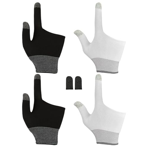 Guantes para juegos para pantallas táctiles de móviles que evitan el sudor en dedos