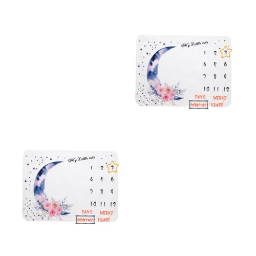 Couverture d'étape bébé en flanelle blanche lot de 2