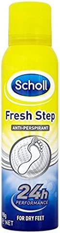 Spray anti-transpiration pour les pieds Scholl Fresh Step, 150 ml, lot de 4