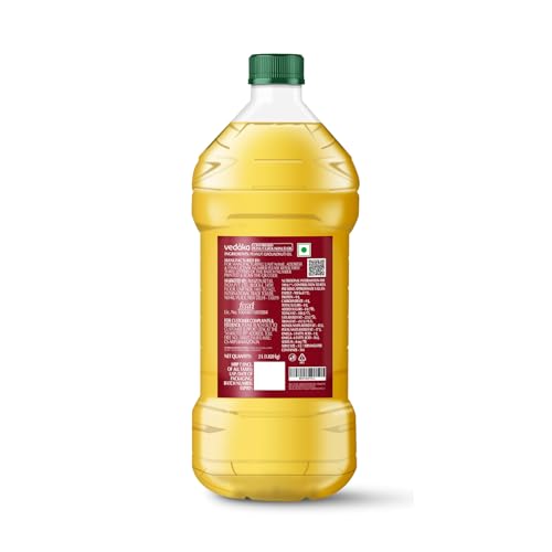 Image of Amazon Brand - Vedaka Cold Pressed Groundnut (Peanut) Oil | 2 L | Cooking Oil | Pure & Unrefined | Contains MUFA & Omega -6 | Contains Antioxidants | Rich Aroma & Flavour Of Groundnuts