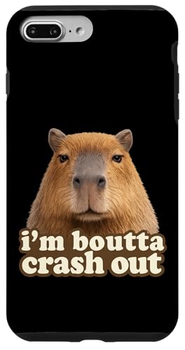 I'm Boutta Crash Out Silly Staring Capybara Meme �X�}�z�P�[�X iPhone 7 Plus/8 Plus �p