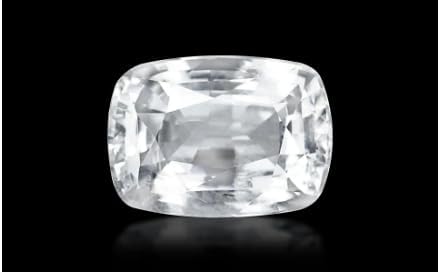 Saphir blanc naturel 6 carats de qualité joaillerie supérieure - 2