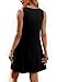 Summer Dresses for Women 2025 Elegant Classy School Outfits for Teachers Italian Dress Women's Clothing Casual Spring Fashion Beach Vacation Clothes Pleated Loose Sleeveless Sundress Easter Black L
