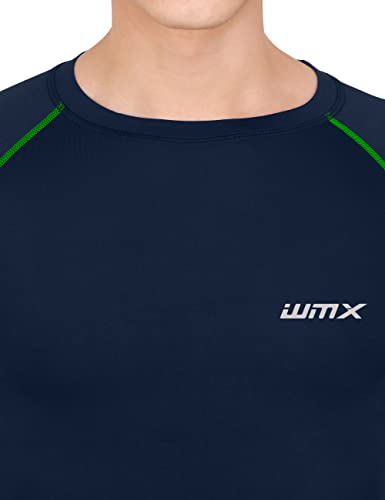 Image of WMX Men's Compression Shirts Athletic Short Sleeve Quick Dry Base-Layer Workout Running T-Shirt Sports Active Fitted Tops