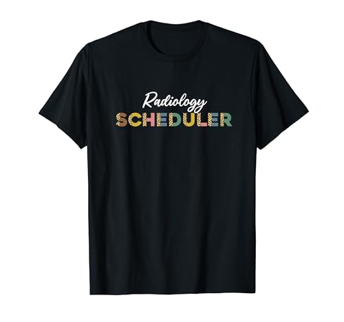 Radiology Scheduler Leopard Pattern Outfit Imaging Scheduler T-Shirt