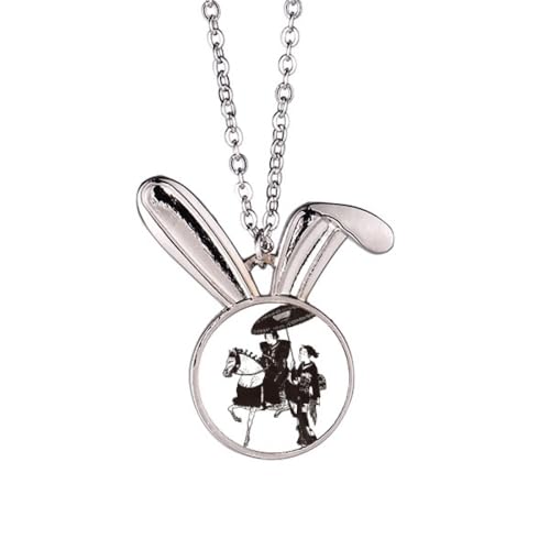 Collier lapin et pendentif cheval femme - Bijou motif animal tendance