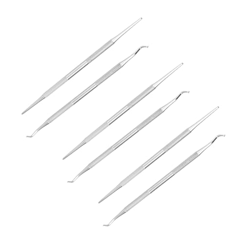 OUNONA 6Pcs Nail Cleaning Tools for Ingrown Nail Care Ergonomic Design Durable Nail Seam Cleaners Easy to Use for Home Nail Maintenance