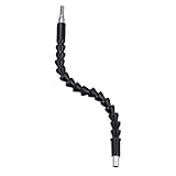 Flexible Extension Screwdriver Bit Holder Magnetic Extention Hex Shaft Screw Power Drill Connection Tip 11.8 inch Flex Adapter W/ Extend Drive Quick Change Connect Adaptor Size Hexagon 1/4''