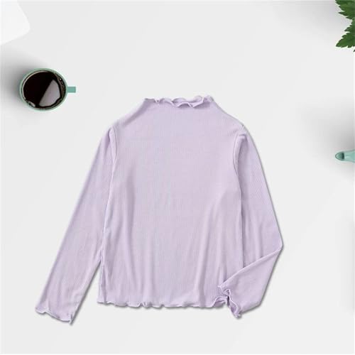 Girls Boys Basic Solid Long Sleeve Shirts Toddler Kids Ruffl𝐞 Sleeve T Shirt for Toddler Girls3