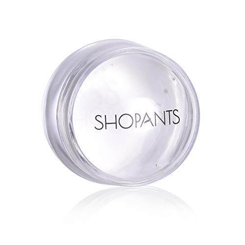 Shopants 3Pcs Xl French Tip Nail Stamper Kit Clear Transparent Soft Stamper And Scraper Set Silicone Nail Art Printer Manicure Tool With Lids #TOP6