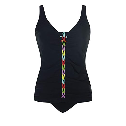 Sunflair Tankini Basic schwarz-Multicolor, Farbe:schwarz/Muticolor, Größe:40D