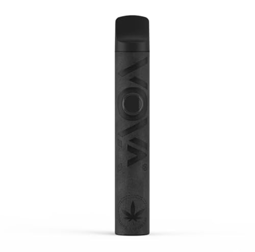 Vaporizador de Hierbas Secas Portátil VOVA, Diseño Elegante Antideslizante, Calentamiento Rápido y 2 Niveles de Temperatura – Ideal para Uso Diario Discreto (Negro)